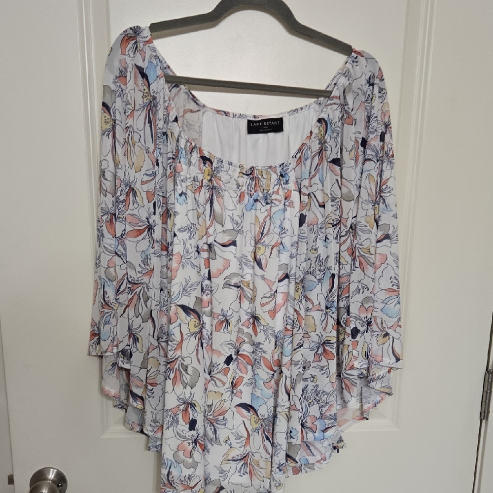 Lane Bryant Multicolor Floral Blouse